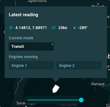 enginei electronic fuel monitoring system allows you to monitor vessel position and movements