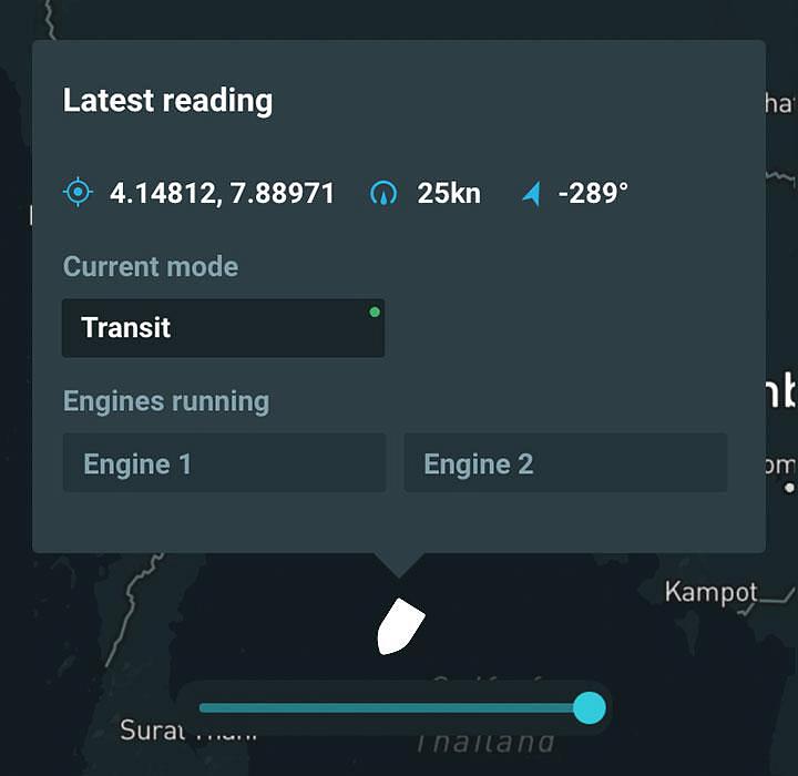 enginei allows you to monitor vessel position and movements, combining real time data from onboard sensors to build a holistic picture of fleet operations.