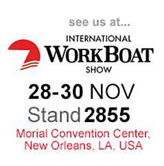 Ad for international WorkBoat show in New Orleans, USA